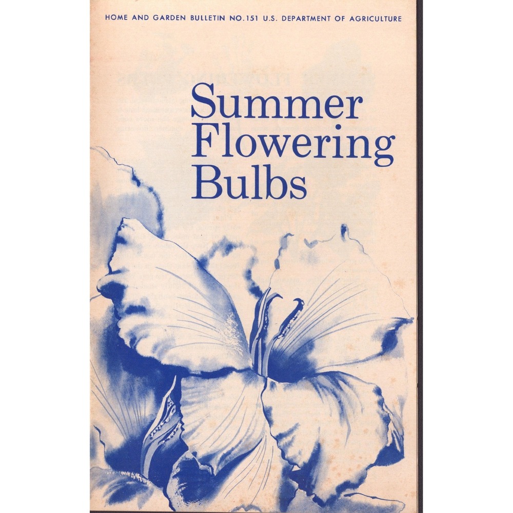 Vtg USDA Home and Garden Bulletins Spring and Summer Flowering Bulbs Set of 2 - Picture 1 of 4